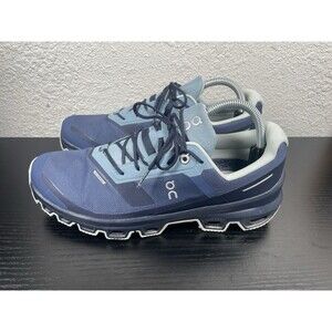 On Cloudventure Waterproof Womens 10.5 Shoes Blue Running Trail Sneaker